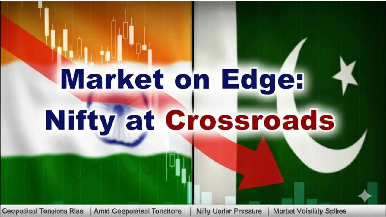 Market on Edge: Geopolitical Tensions and Trade Talks Shape Outlook 1 Indian stock market outlook amid geopolitical tensions, trade war concerns, and Nifty 50 technical analysis