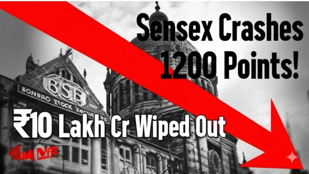 Sensex Falls 1200 Points | ₹10 Lakh Crore Wipeout Explained 3 Nifty Monday prediction April 2025